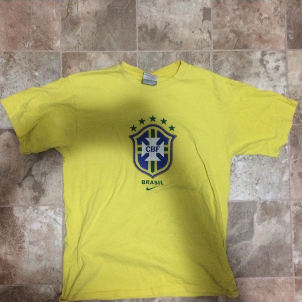 2000s Nike (BFC) Brazil National Soccer Team Shirt.